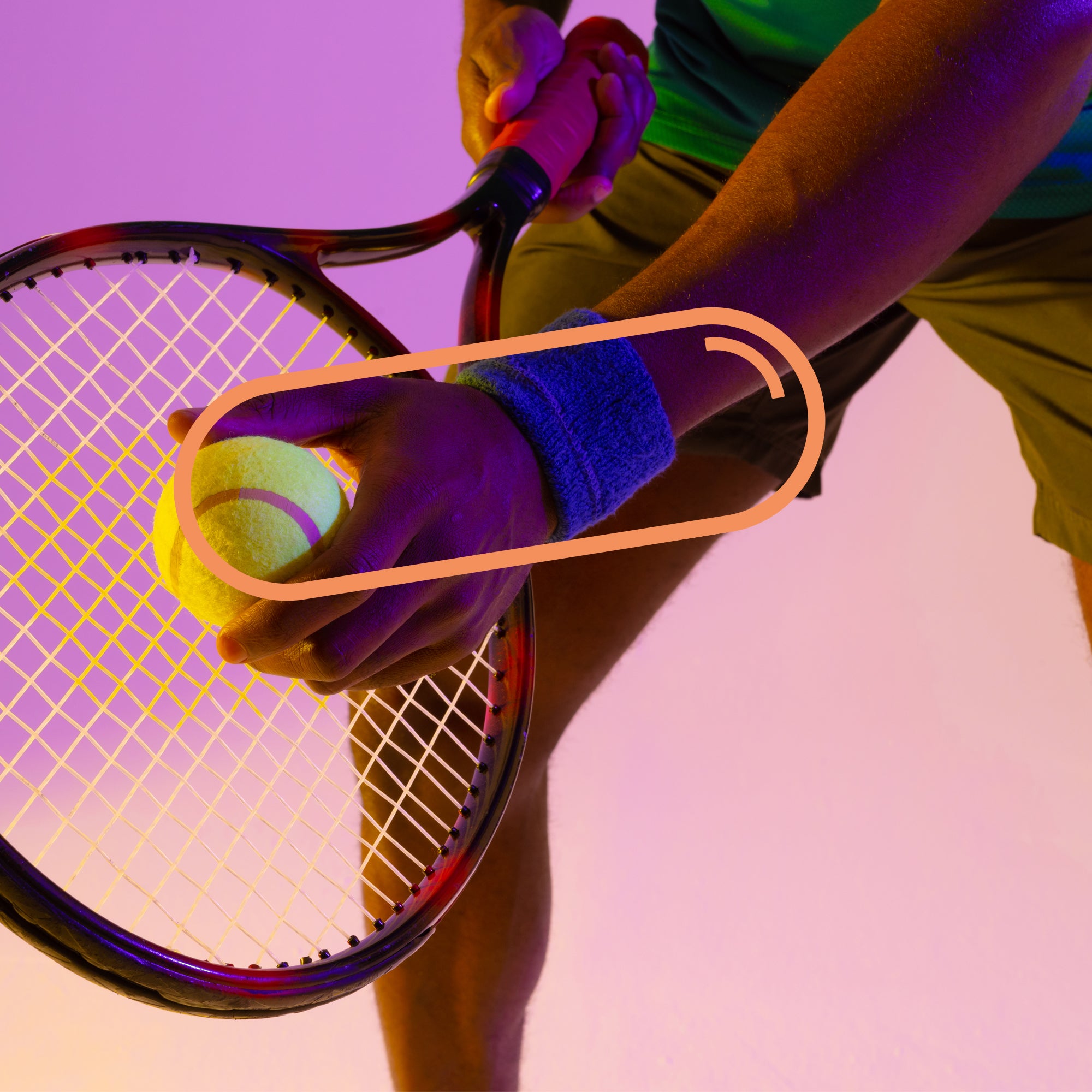 A tennis player preparing for a match, representing energy-boosting and immune-supporting benefits of various vitamins and minerals found in Refilld Daily Multi+.